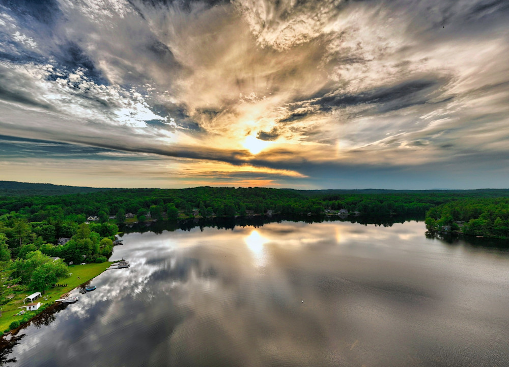 Fiery Horizon Photography Art | Artistic Insights Aerial Photography