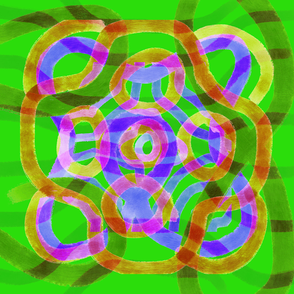 Becoming Insane - Infected Mushrooms Song Inspired Painting