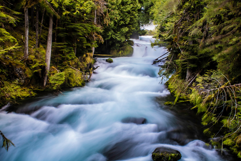 Rushing Water Landscape Photograph