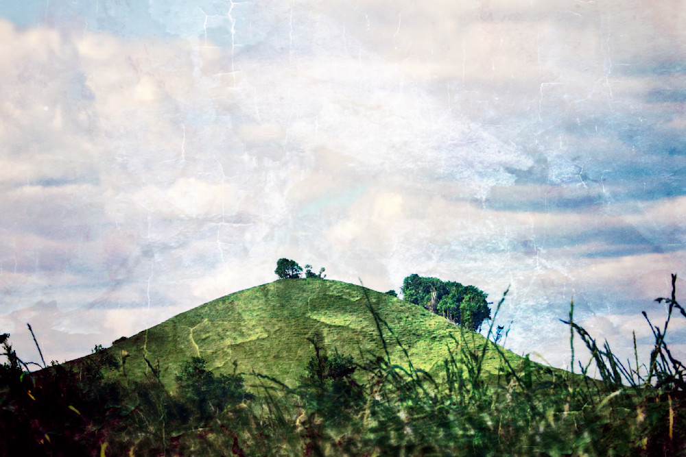 Quaint Hill Storybook Style Art Work