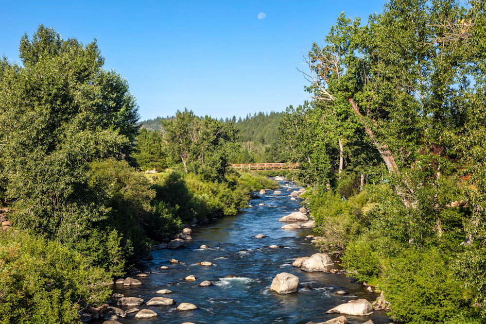 Moon Over Truckee River 2
