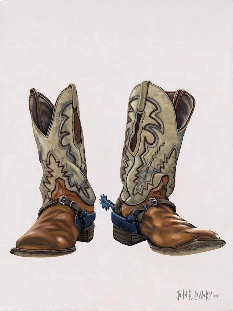 Cowboy boots art top