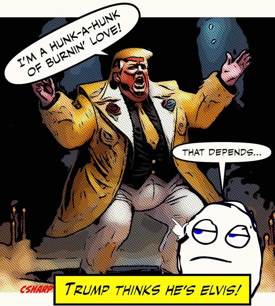 Trump Channels Elvis