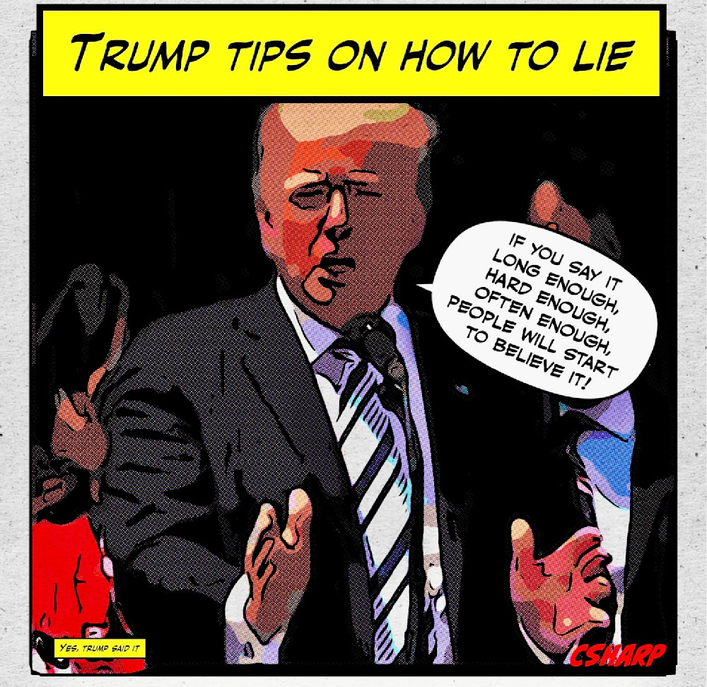 Trump Tips On Lying Art | csharp art