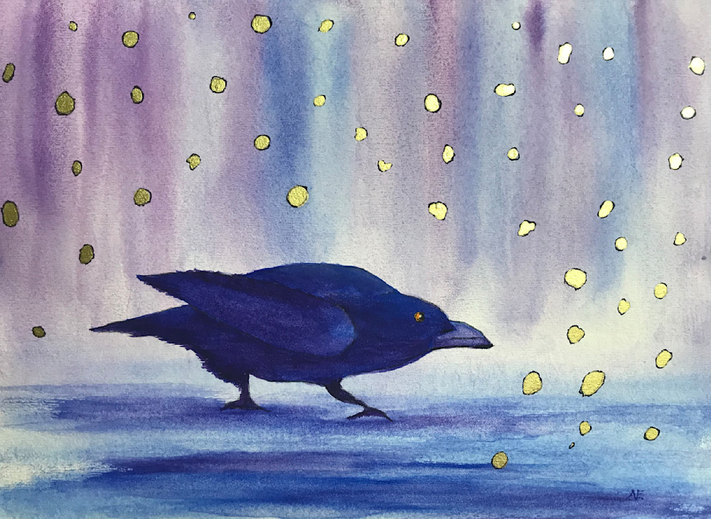 Perplexed Raven Art Angela Ezzo Art