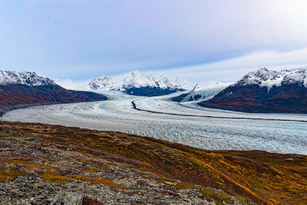 Alaska Glacier Ending On Land Photography Art | Kasden Photography