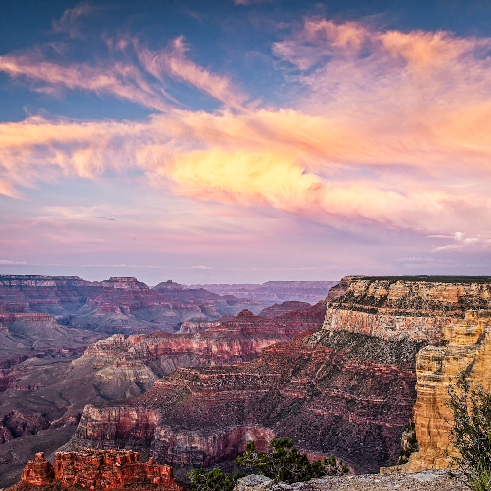 Grand Canyon At Dusk Photography Art | Kasden Photography