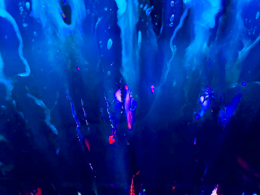 Blue Burst Art | Sky + Sparks Luxury Fine Art