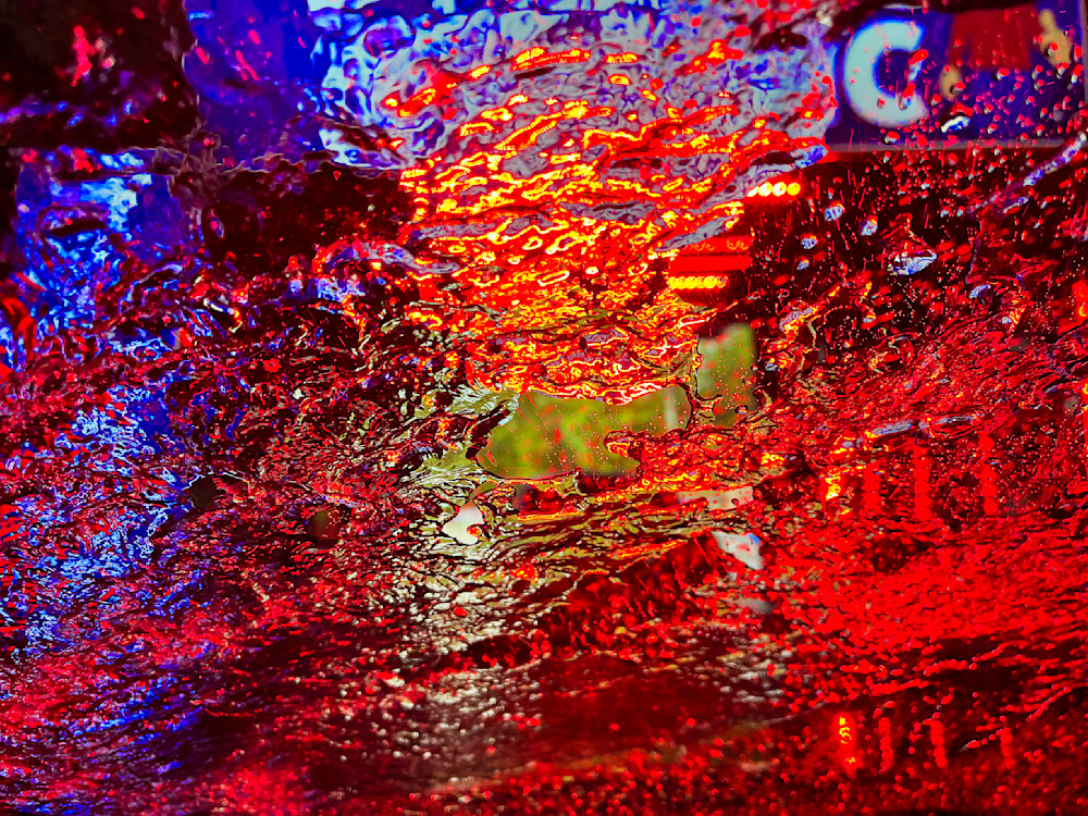 Scarlet Splashdown Art | Sky + Sparks Luxury Fine Art