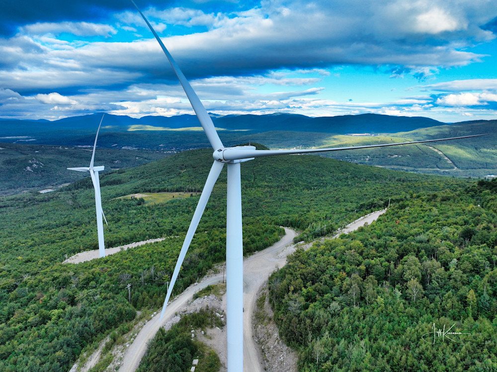 Turbines And Trackways Photography Art | Artistic Insights Aerial Photography