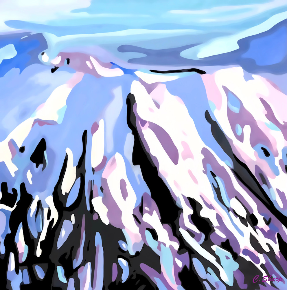 Mt. S AI Nt Helens Art | csharp art