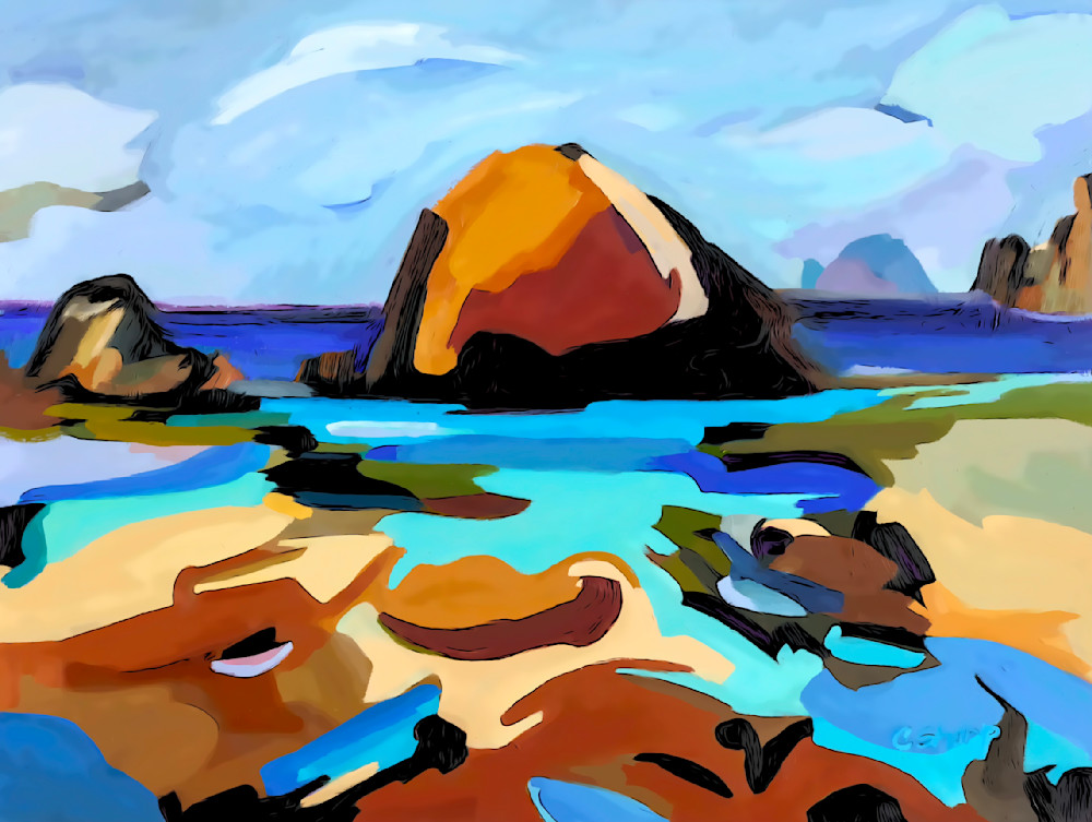 Cannon Beach Day Art | csharp art