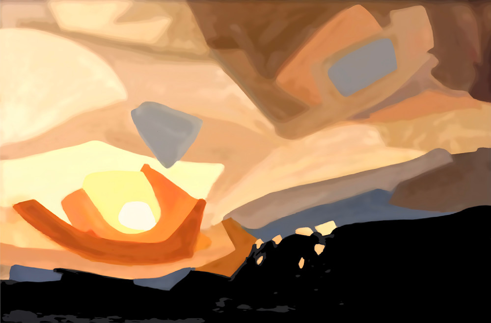 Creamsicle Sunset Art | csharp art