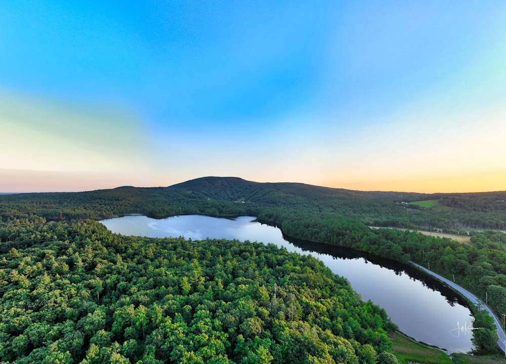 Sapphire Dusk Photography Art | Artistic Insights Aerial Photography