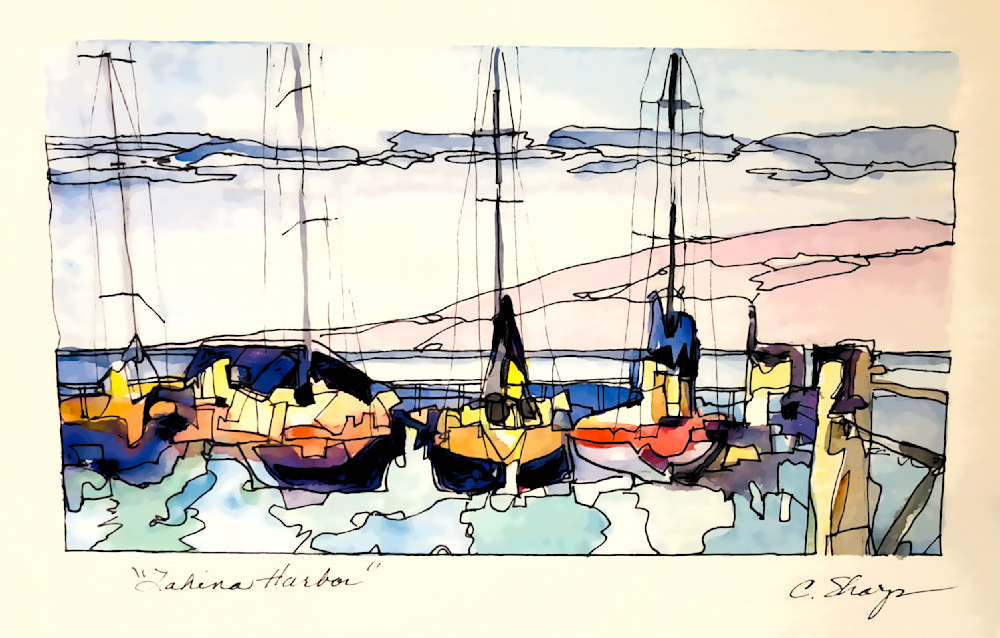 Lahina Harbor Art | csharp art