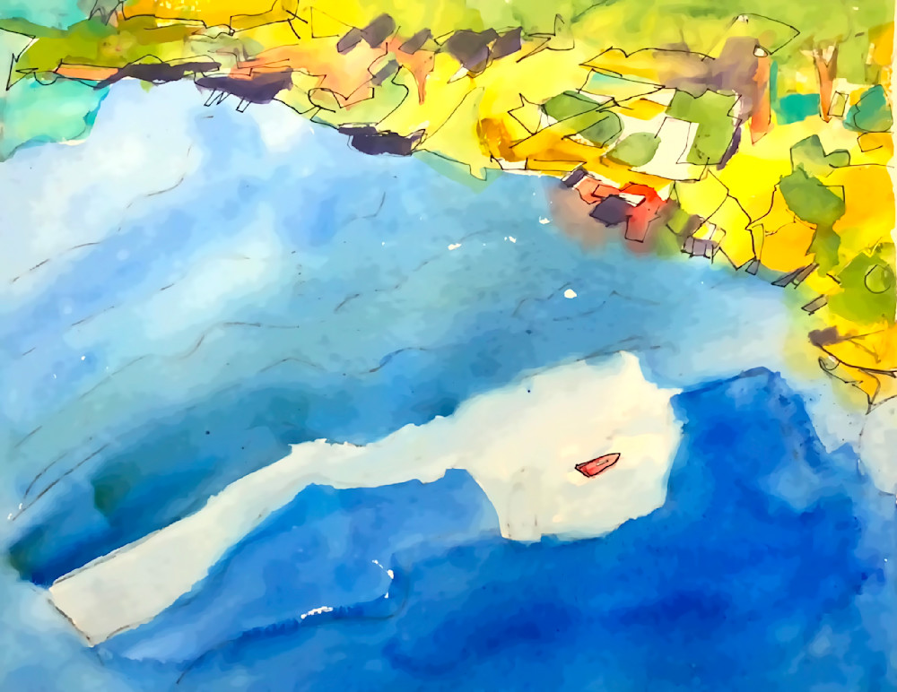Wild Blue Yonder: Over Lake Washington Art | csharp art