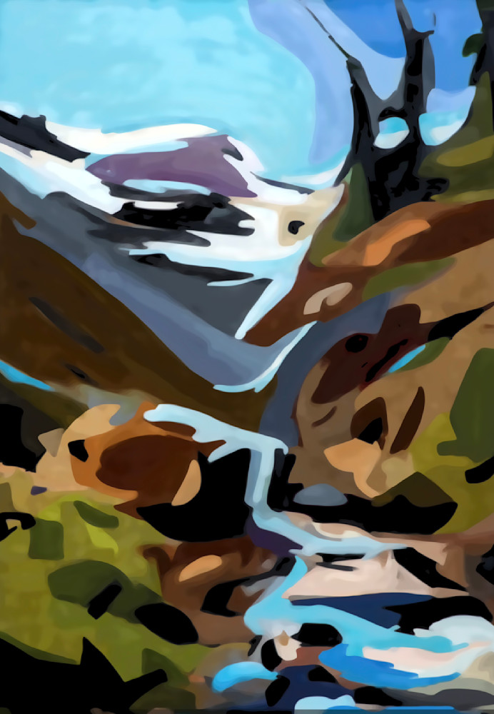 Glacier Park Waterfall Art | csharp art