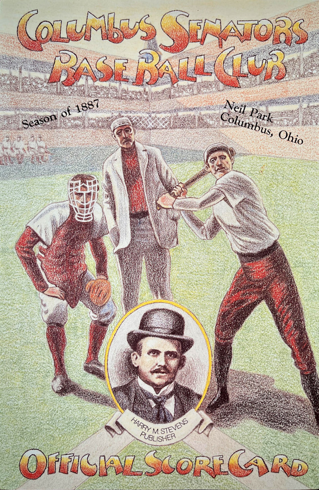 Baseball Scorecard Centennial, 1887 Art | Nancy's Art