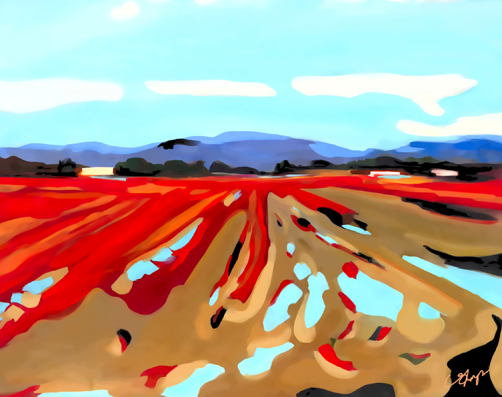 Puddles & Tulips Art | csharp art