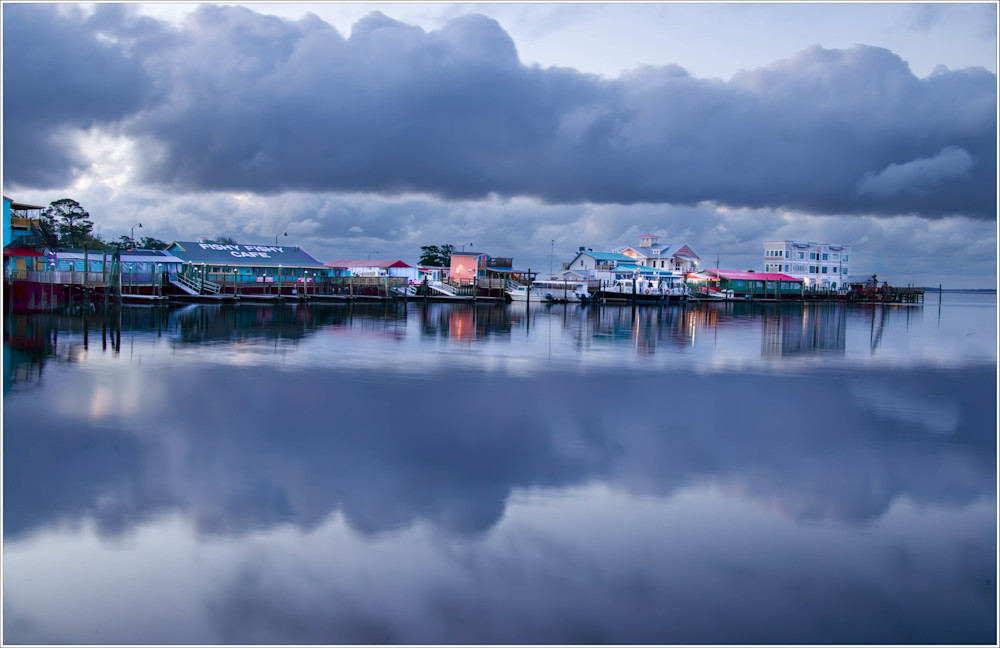 Blue Hour Reflections: Southport Inlet at Dusk – Nautical Wall Art & Coastal Home Décor