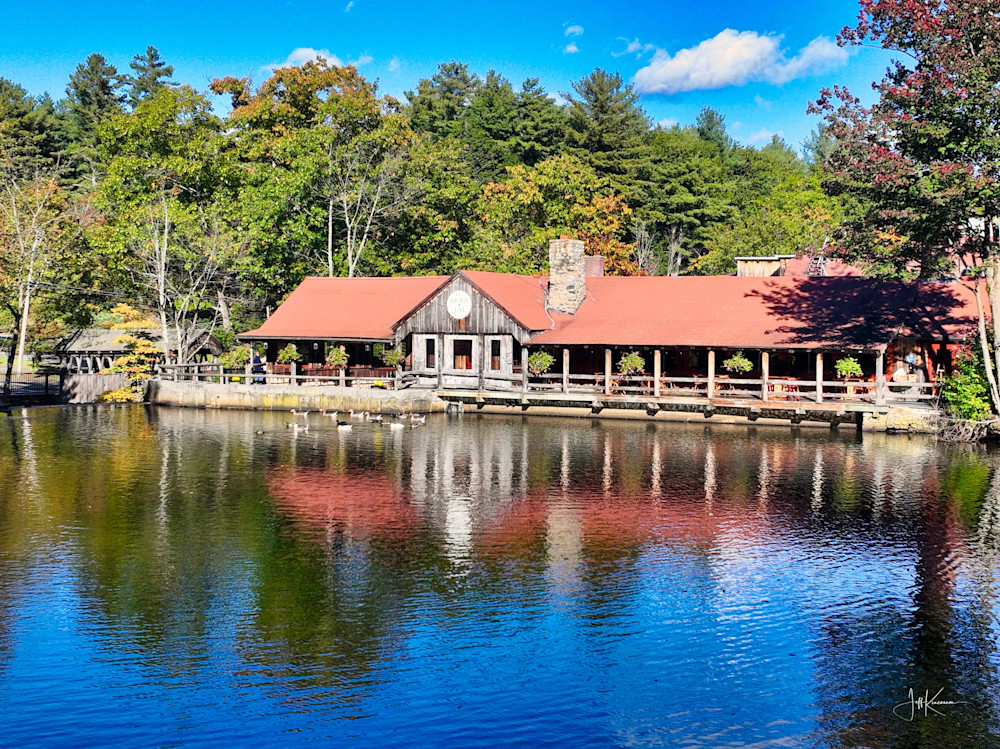Historic 1761 Old Mill in Westminster, MA – Scenic Reflection Photography for Wall Art
