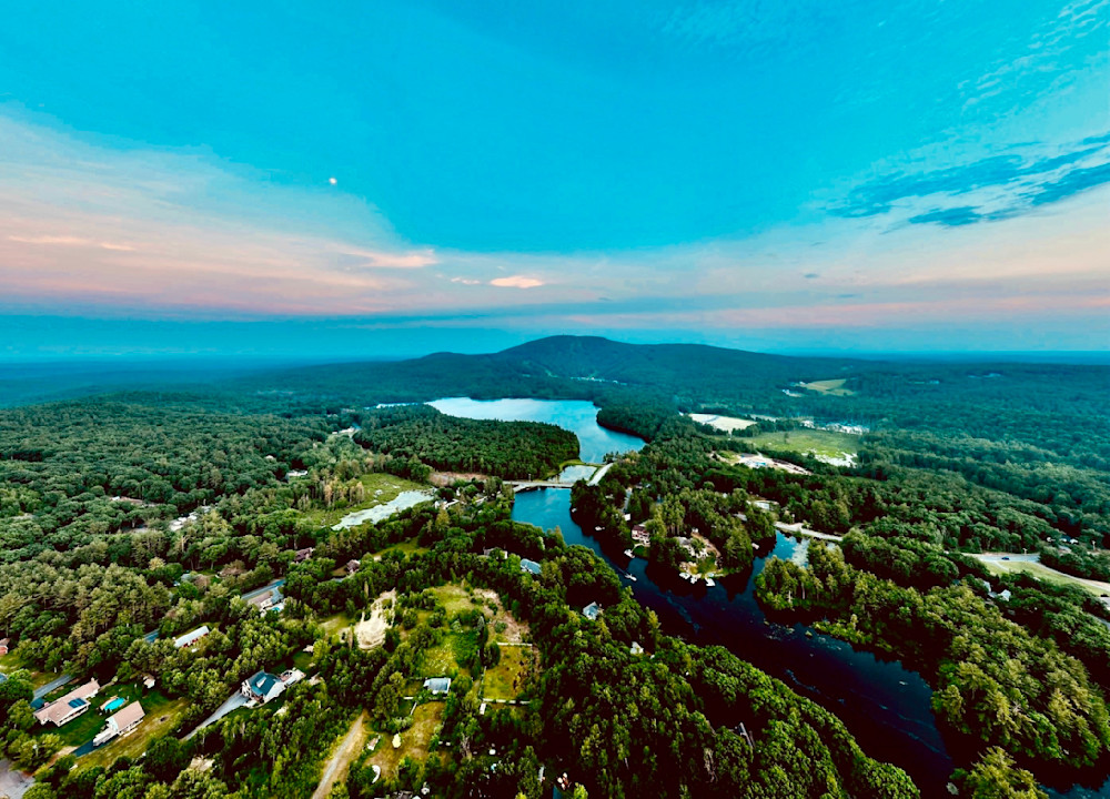 Wyman Pond S Evening Palette Photography Art | Artistic Insights Aerial Photography