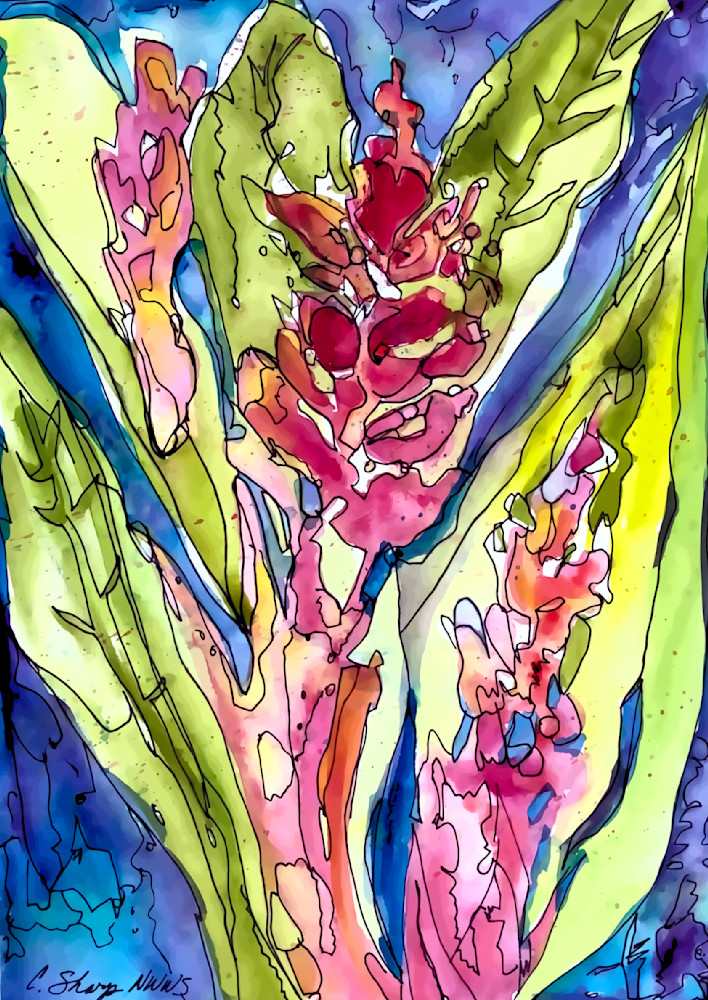 Red Ginger Iii Art | csharp art