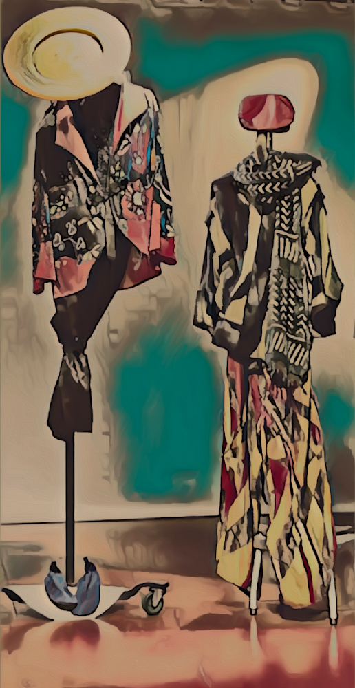 Digital #ArtbyDuVal created from the original photograph of the #Trimpin’s Cello Quartet costume parade.  
Emeryville, California. 
MaFishCo/DuVal #Costume #Design #otherMinds #SoundSculpture #2024