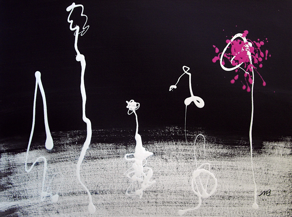 Magenta Print Art | Mary Lea Bradley