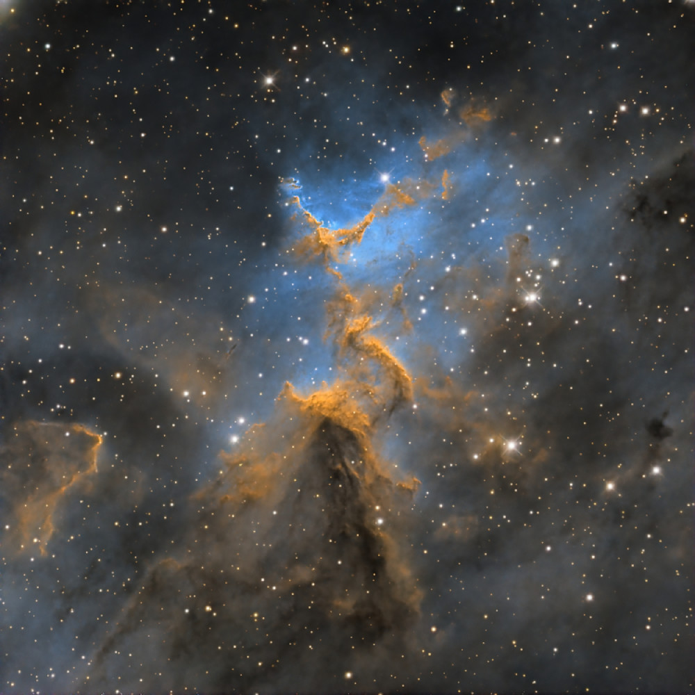 Melotte 15 In Hubble Palette Photography Art | MaximAstroPhoto
