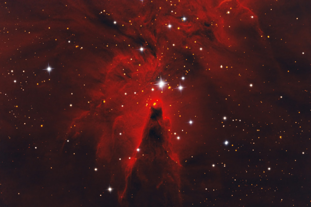 Cone Nebula In Foraxx Palette Photography Art | MaximAstroPhoto