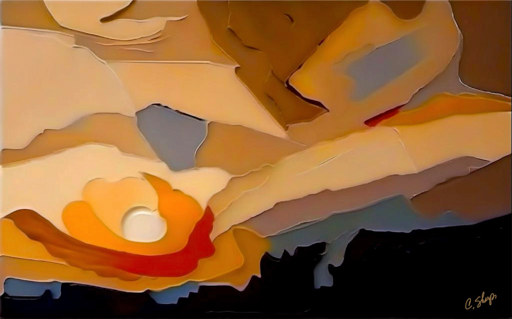 Creamsicle Sky #3 Art | csharp art