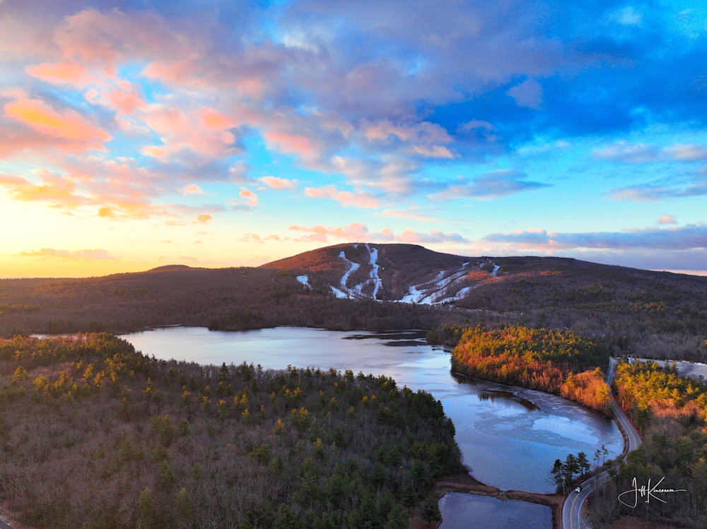 Mount Wachusett Sunrise Serenity Photography Art | Artistic Insights Aerial Photography