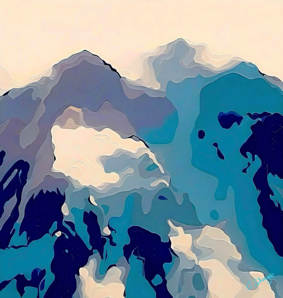 Sky Rocks  Blue Art | csharp art
