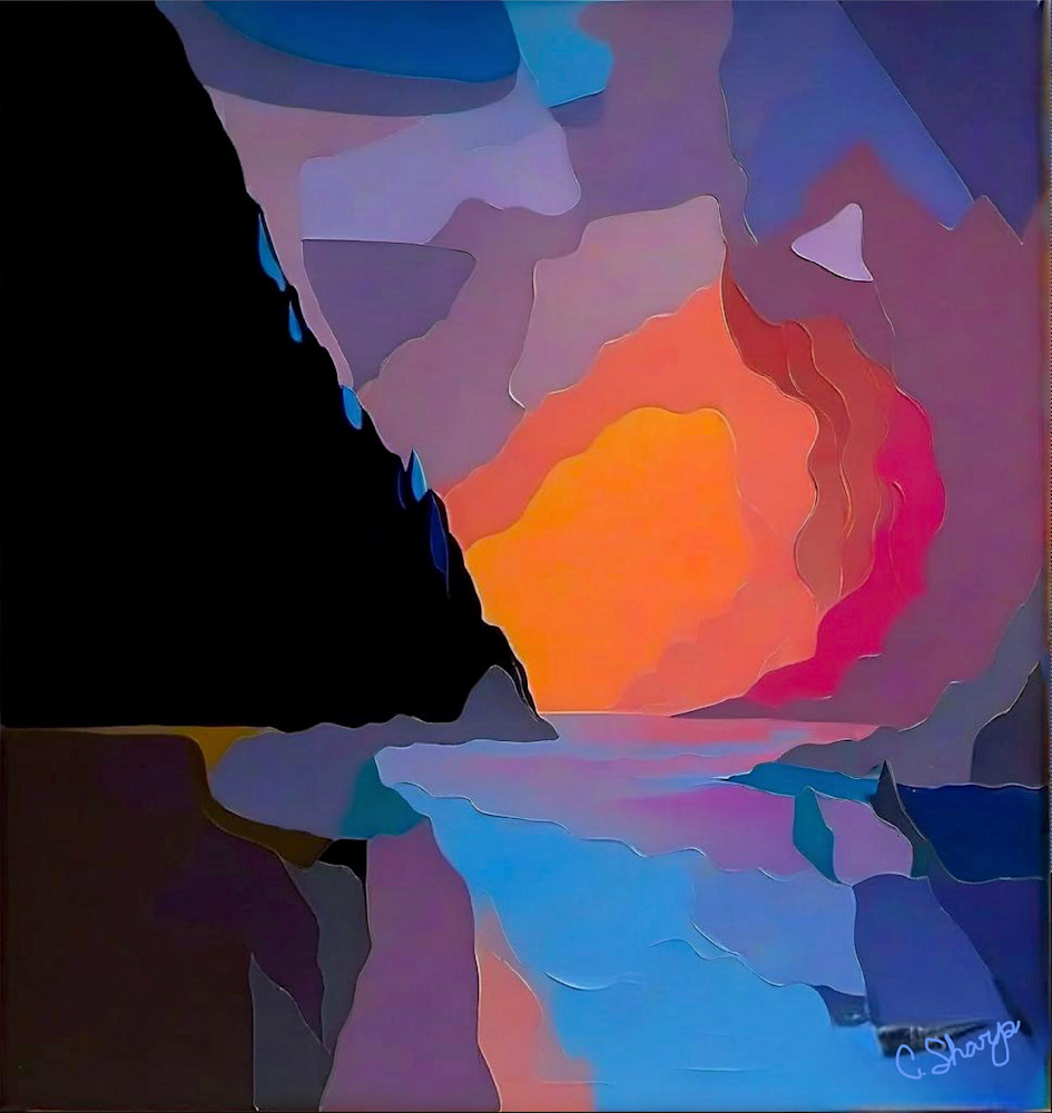 Aurora   Rocky  Shores Art | csharp art