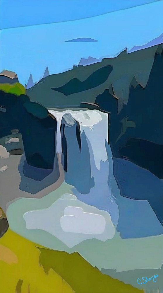 Snoqualmie Falls Art | csharp art