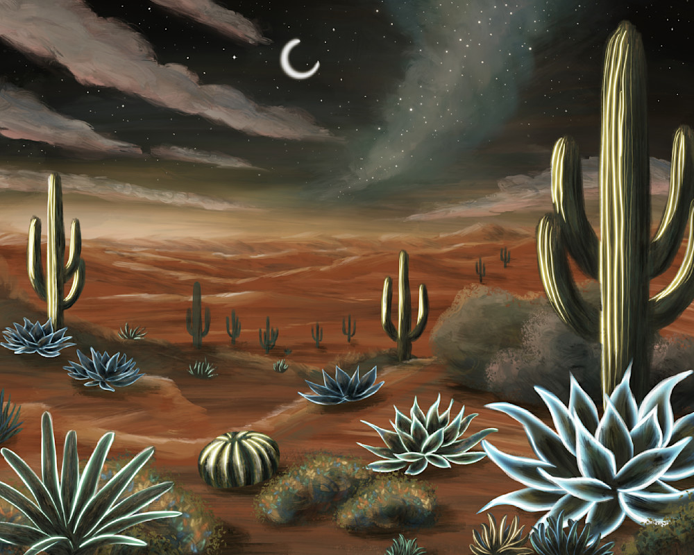Mysterious Glow of the Desert