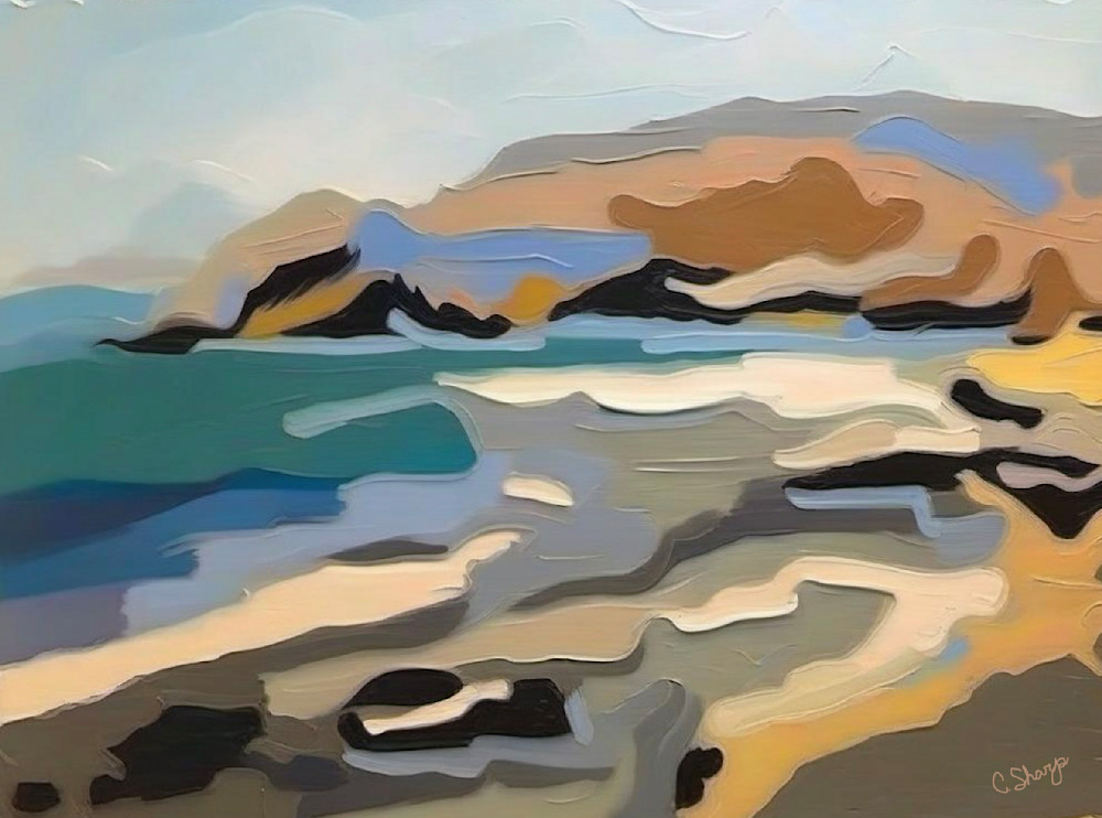Rocky Shores Oregon Art | csharp art