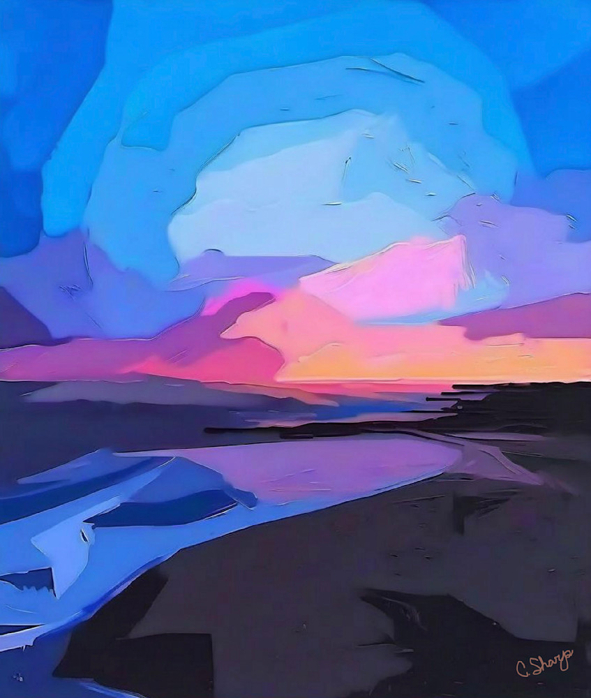 Blue Pink Sky Art | csharp art