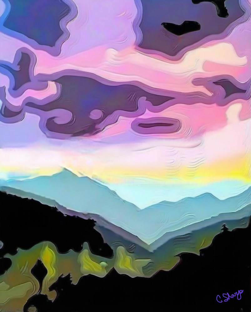 Purple R AI N Art | csharp art