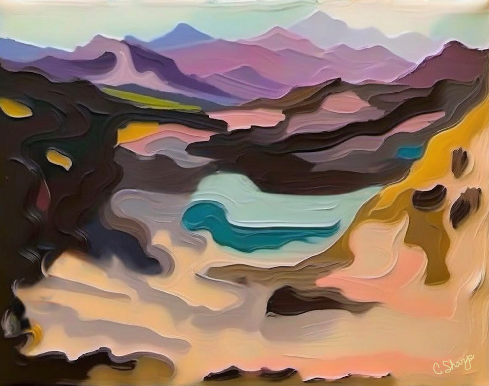 Teal Lake Art | csharp art