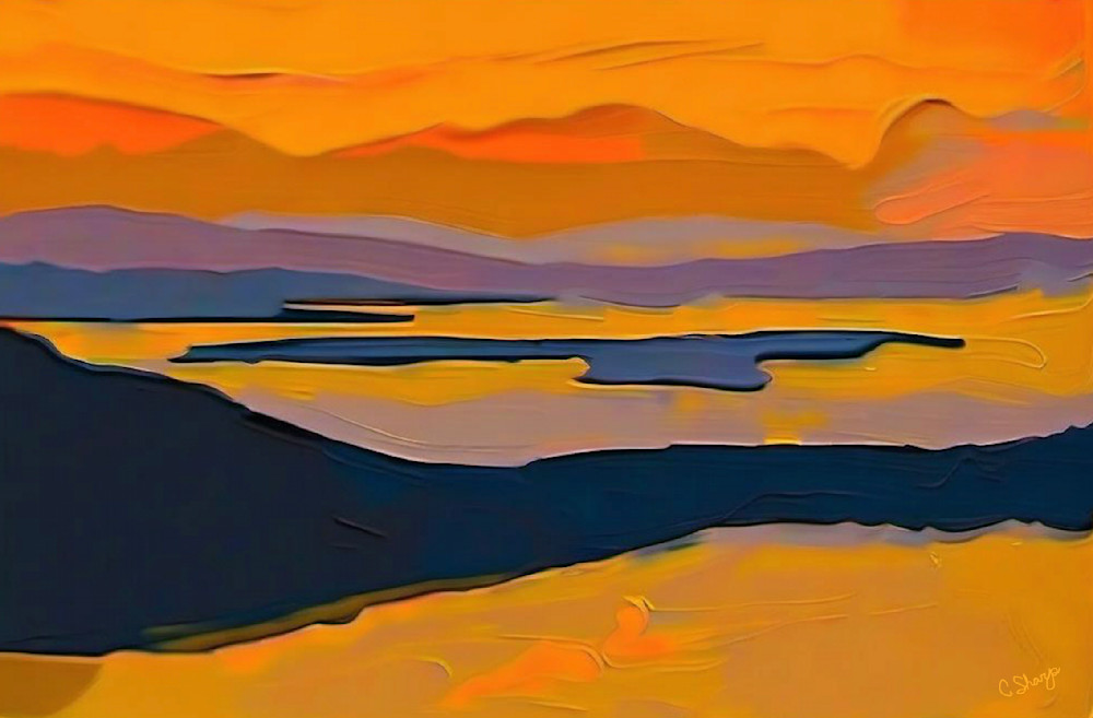 Isthmus Sunset Art | csharp art