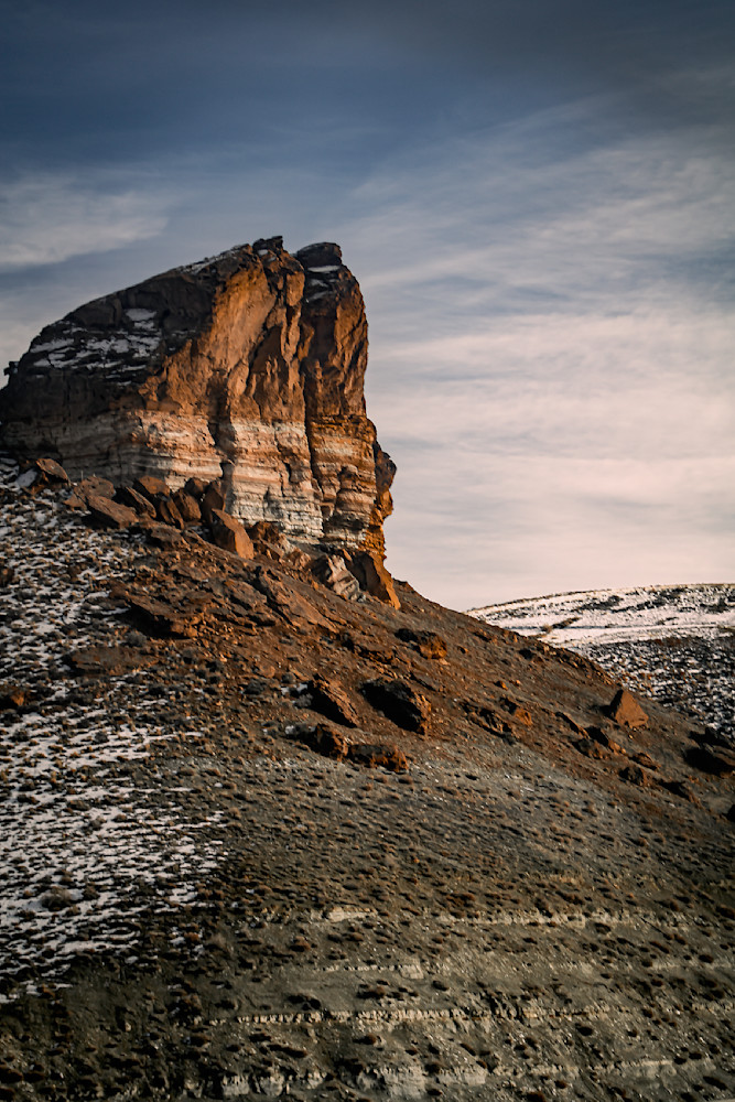 Mysterious Winter Landscape: Geological Wonders Beneath the Sky