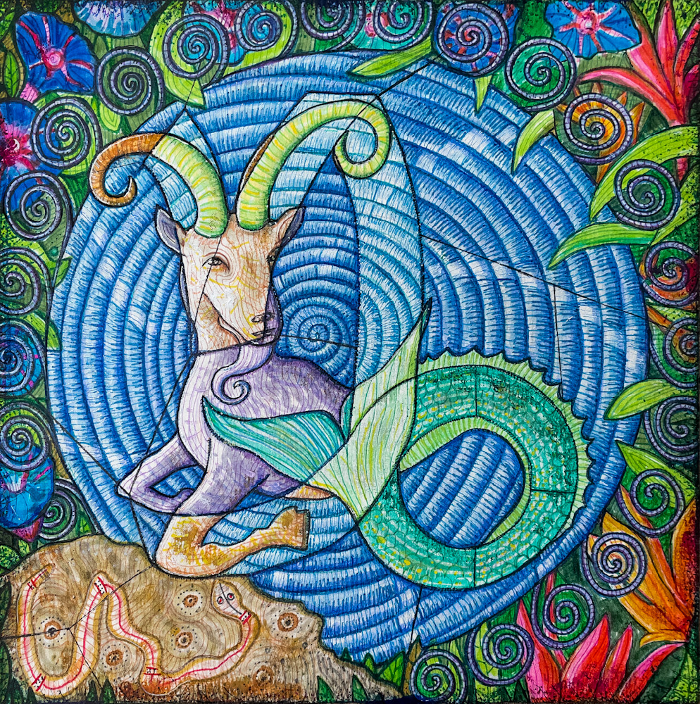 Capricorn: Spiraling Toward Greatness – Multicultural Zodiac Art Capricorn: Spiraling Toward Greatness – Multicultural Zodiac Art