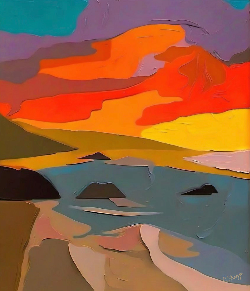Sunset Point Art | csharp art