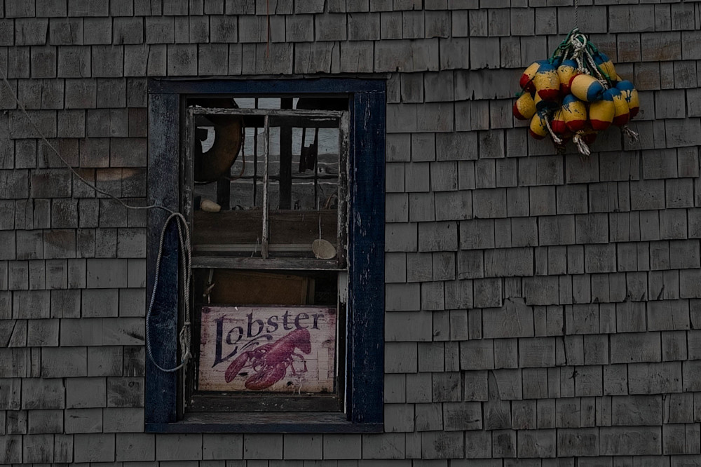 Through the Lobster Shack Window – Portland Maine Coastal Photography Print