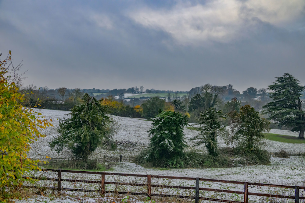 Snowy Hillside   Cotswolds, England Photography Art | Press1Photos, LLC
