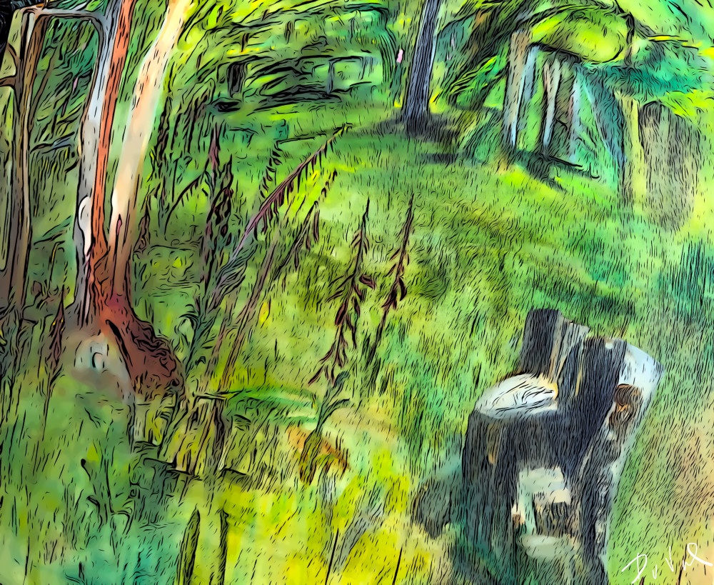 Forest Garden On Fox Glove Lane Art | Cynthia DuVal Creative Studio