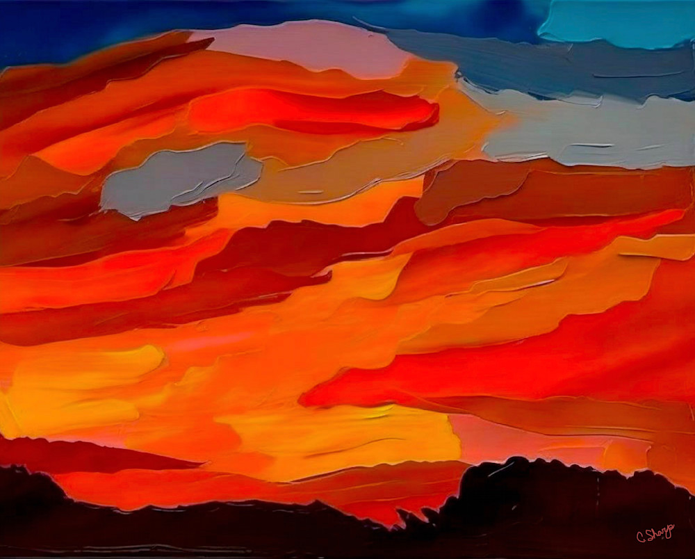 Red Sky Dragon Art | csharp art