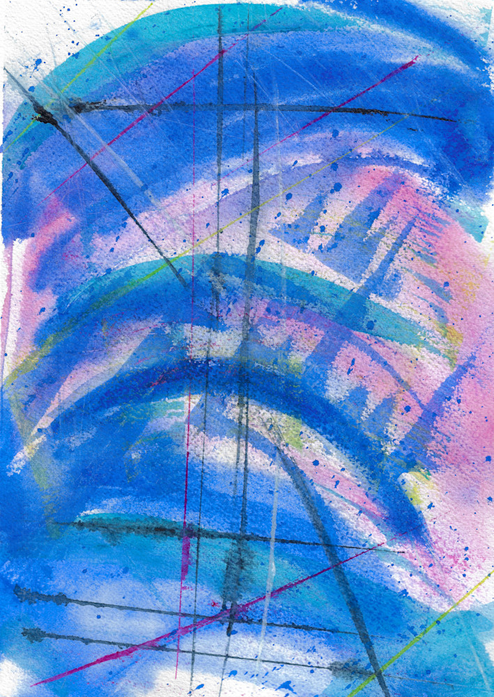 Blue Beyond The Rain Art | Allyson J Thomas Art